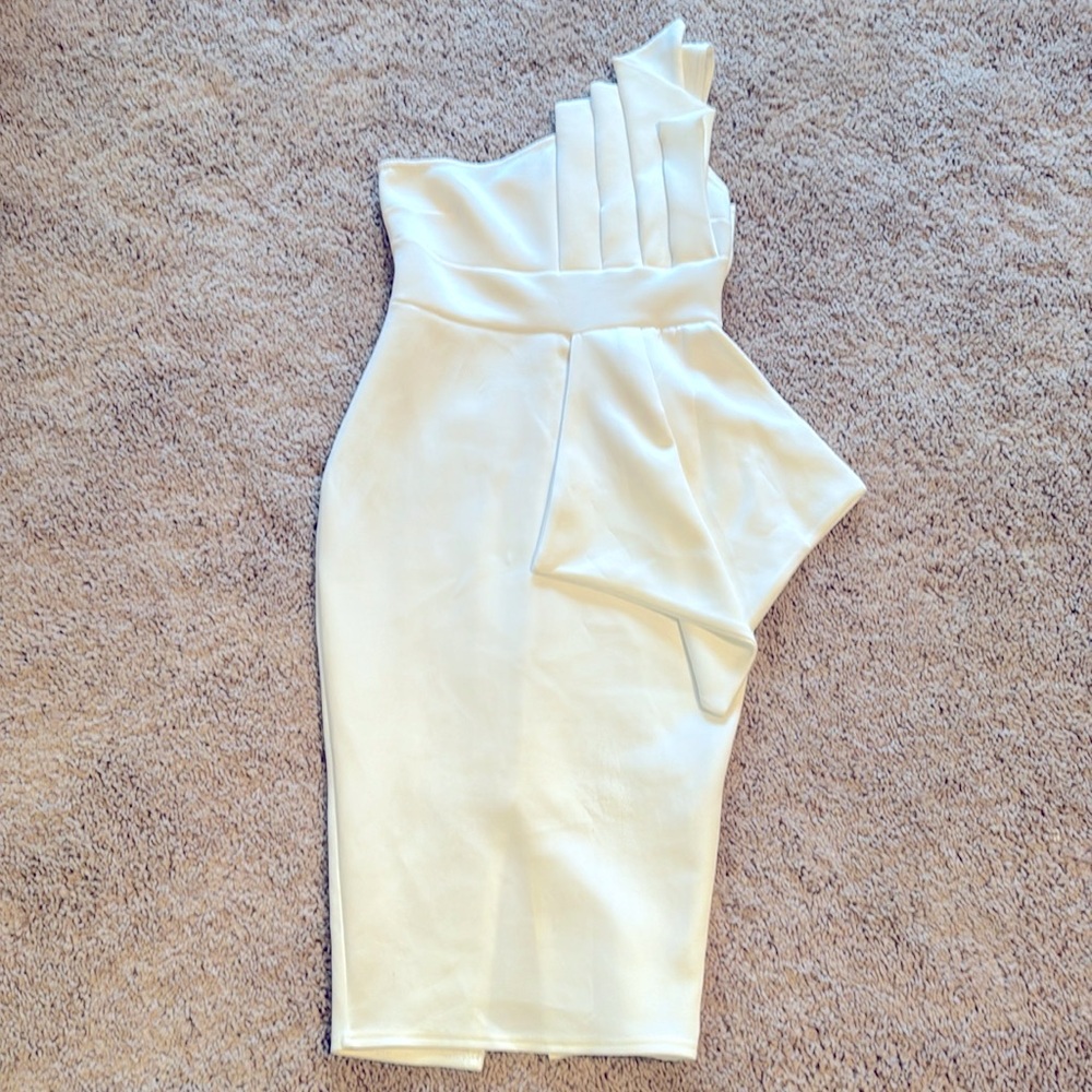 Boohoo white dress